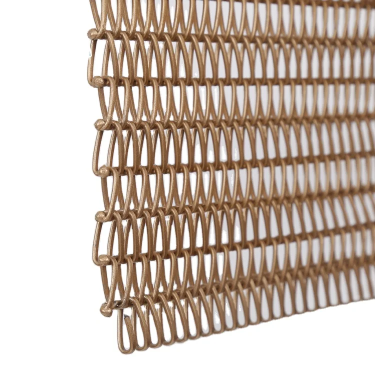 hot sale manufacture customization metal stainless steel decorative woven wire mesh soft curtain net screen partition wall byobu