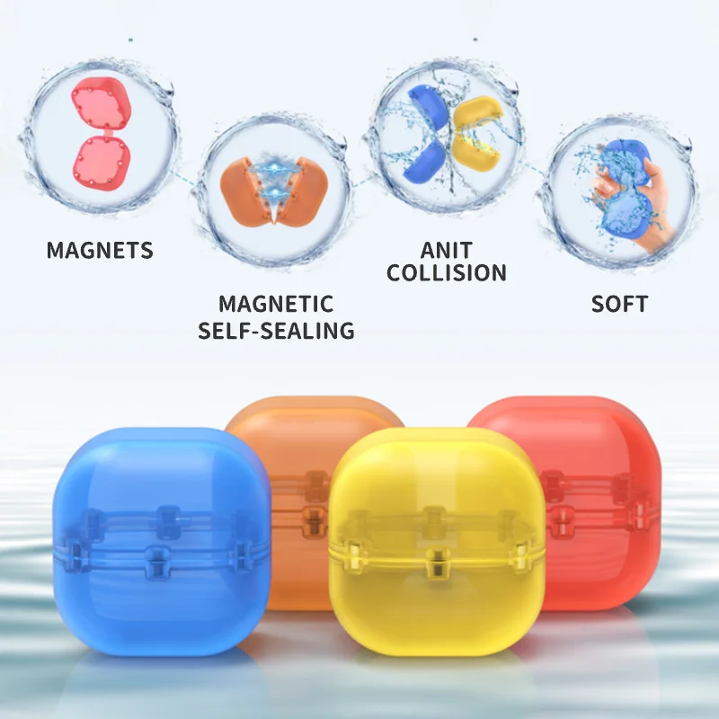 Factory Direct Sale Summer Party Silicone Reusable Water Balloons Magnetic Easy Quick Fill Bomb Self Sealing Water Balloons