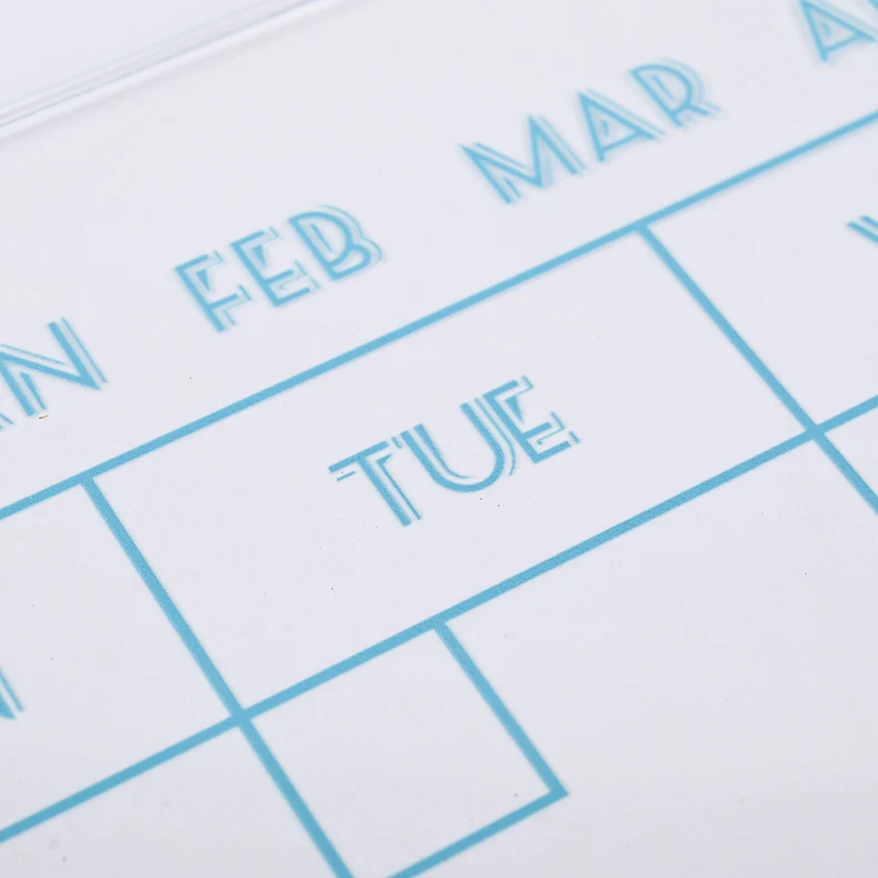 large monthly planner custom wall dry erase mounted clear acrylic calendar