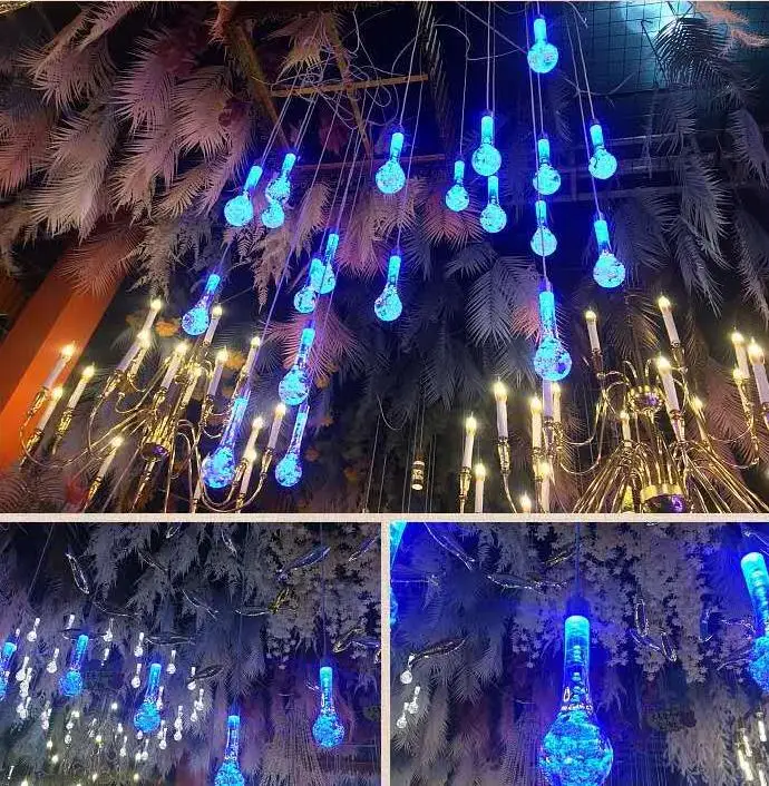 Large Gorgeous decorating led water drop ceiling decorative lighting for wedding decoration