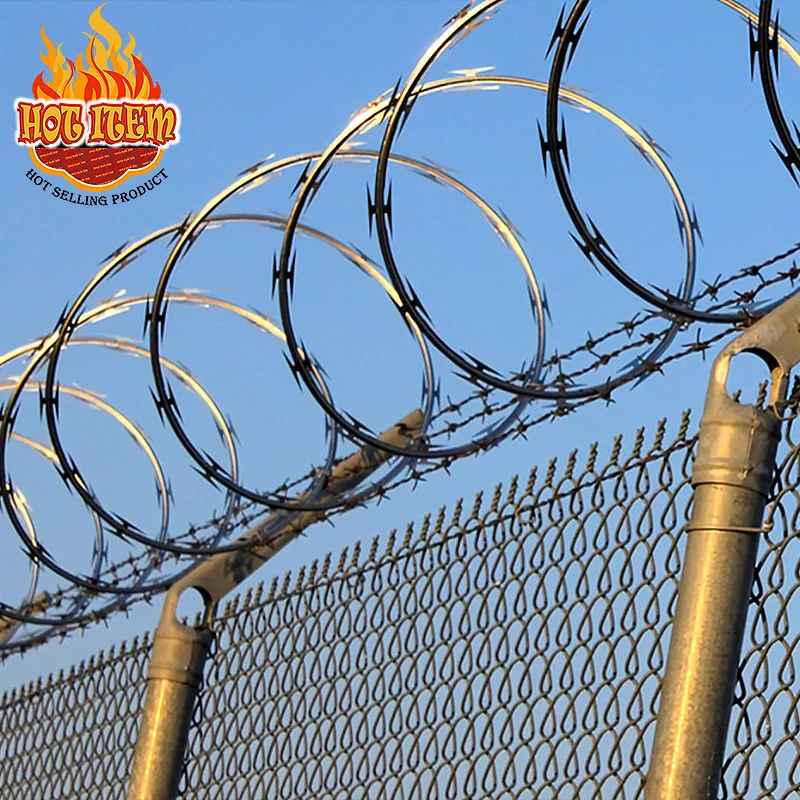 low price 4-Point Double Twisted Galvanized PVC Coated Barbed Wire 2mm & 1.8mm Diameter Durable for Fence