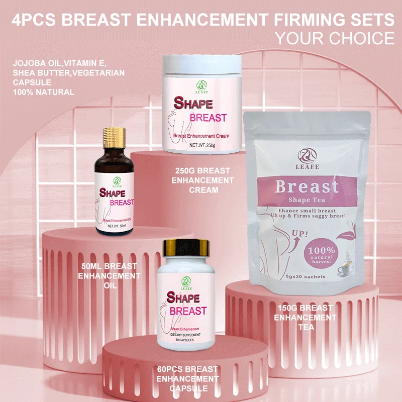 Natural Breast Enlargement &Enhancement increasing Capsule Cream Oil Set Big Boobs Breast Lifting Pills Tea And Firming Products