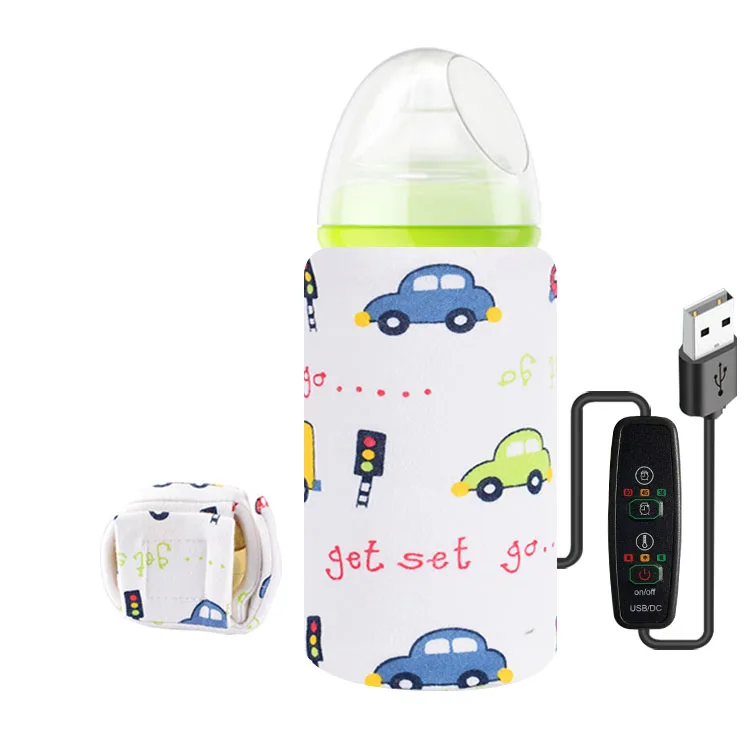 Winter USB Timing Temperature Adjustment New Cotton Baby Feeding Bottle Warmer with Bottom Protection