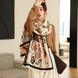 Customized Ladies Cashmere Blanket Shawl Winter Thickening Warm Scarf Spring and Autumn Air Conditioning Shawl