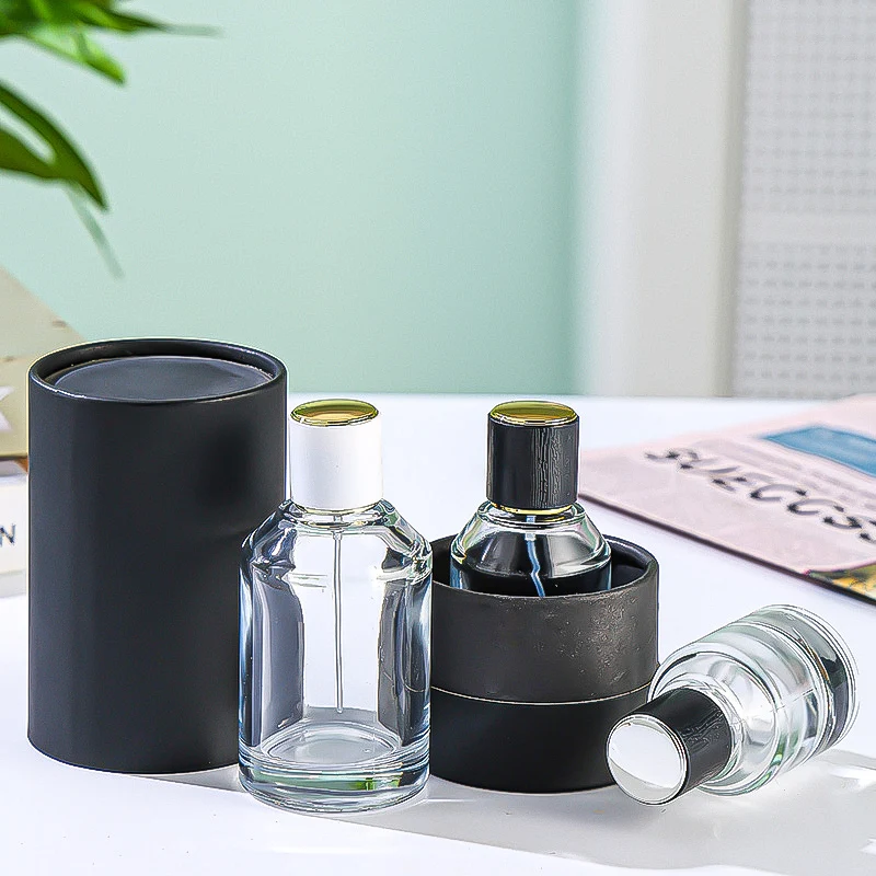 glass perfume bottle custom design perfume bottle with box 30ml 50ml  100ml luxury perfume bottle