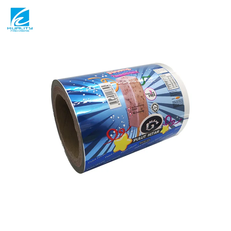 Food Grade Cold Sealing Biodegradable Packaging Aluminum Laminating Film Roll  Ice Lolly Packing Films