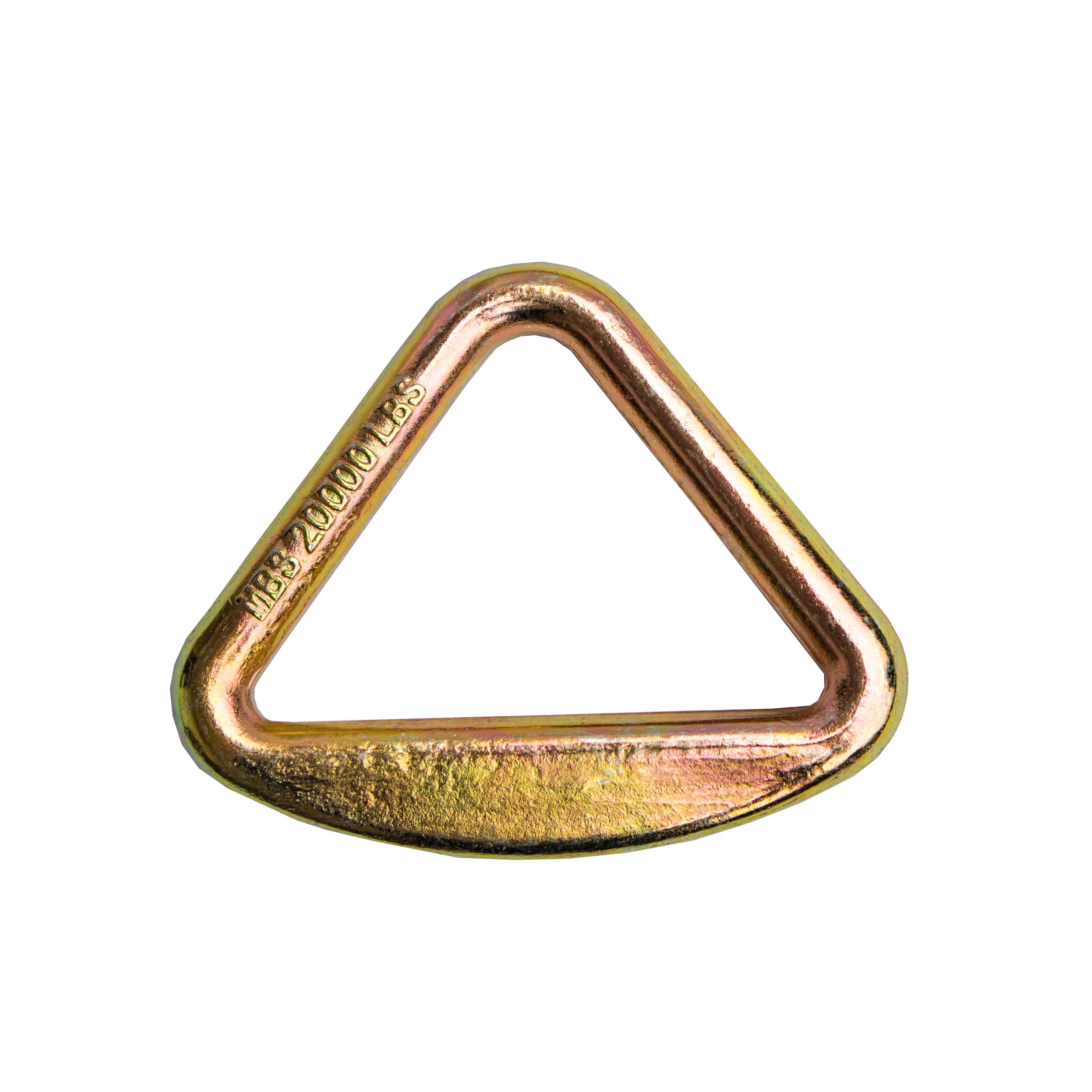 RY High Quality 4 Inch Zinc Plated Forged Triangle Ring D-ring Tie Down Lashing Ring for Cargo Transportation Security