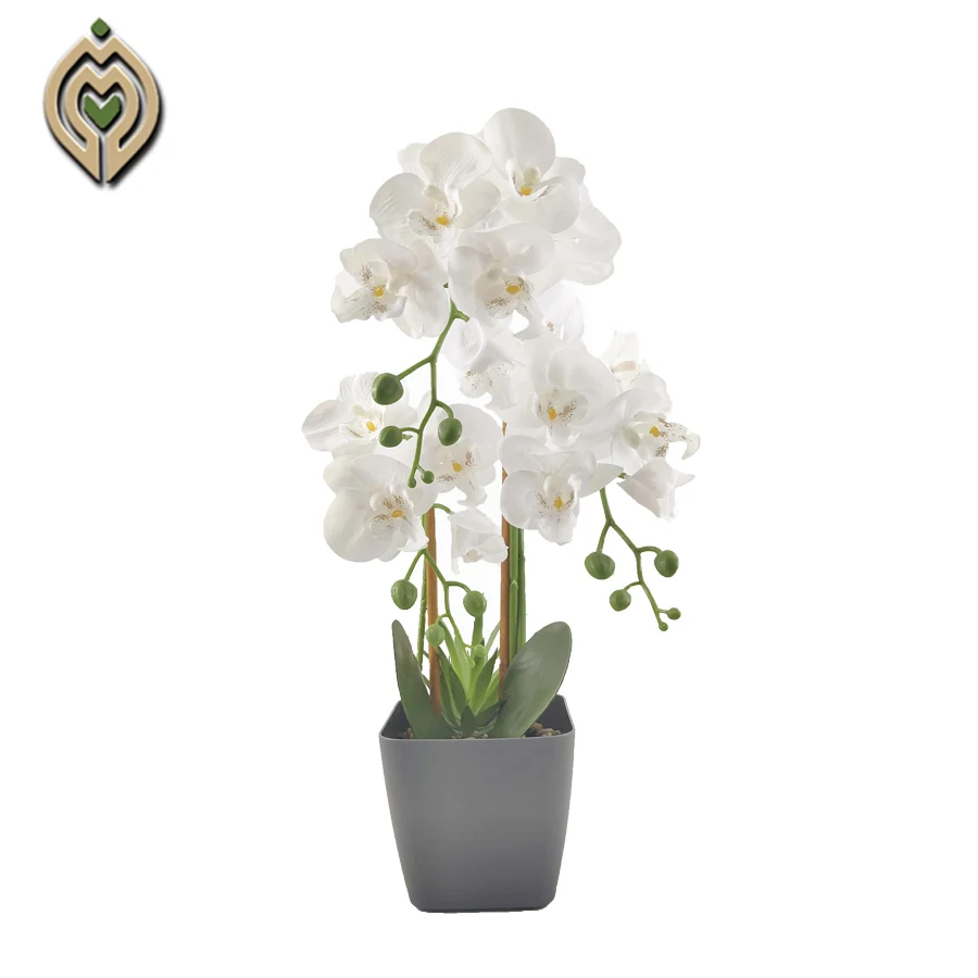 Hot sale Artificial orchid  for weeding indoor decor simulation plants real touch feel colorful phalaenopsis orchid greenery