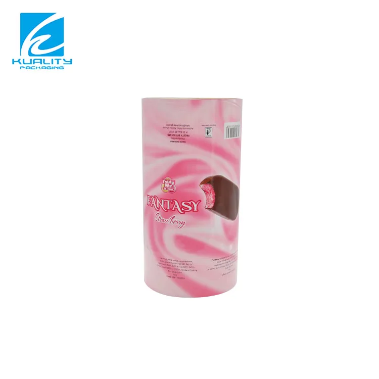 Custom Printing Plastic Ice Candy Ice lolly Ice Cream Popsicle Automatic Packaging Film