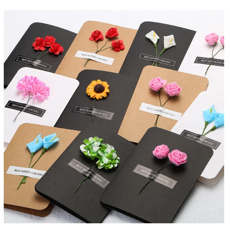Creative Dry Flower Teachers Day greeting Card