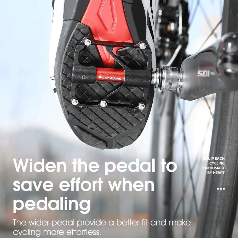 WEST BIKING New Bike Parts 3 Bearing CNC Quick Release Aluminum Alloy Pedal Mtb Road Bicycle Pedals
