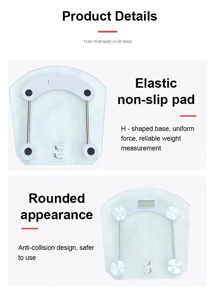 High Quality Digital Body Balance Fat Weight Scale Bathroom For Weight Weighing M Bveiugn Sm Oetouch 500Lbs - 560Lbs 255K