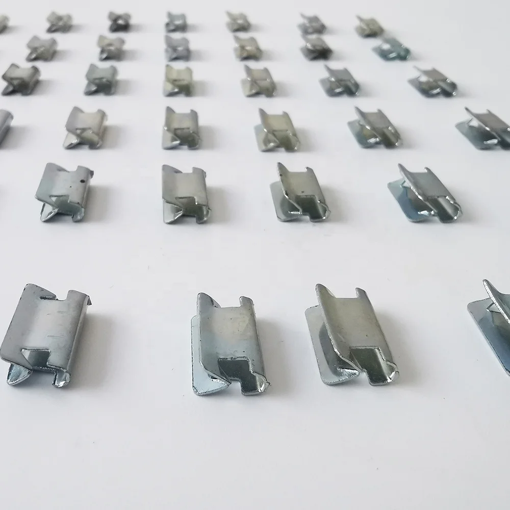 metal clips that secures a piece of armor and an bellows cover