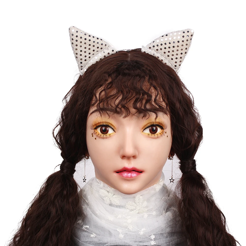 Female Bald Mannequin Head Professional Cosmetology Face Makeup Doll Head For Wig Making Display Hats Eyeglasses Wig Head