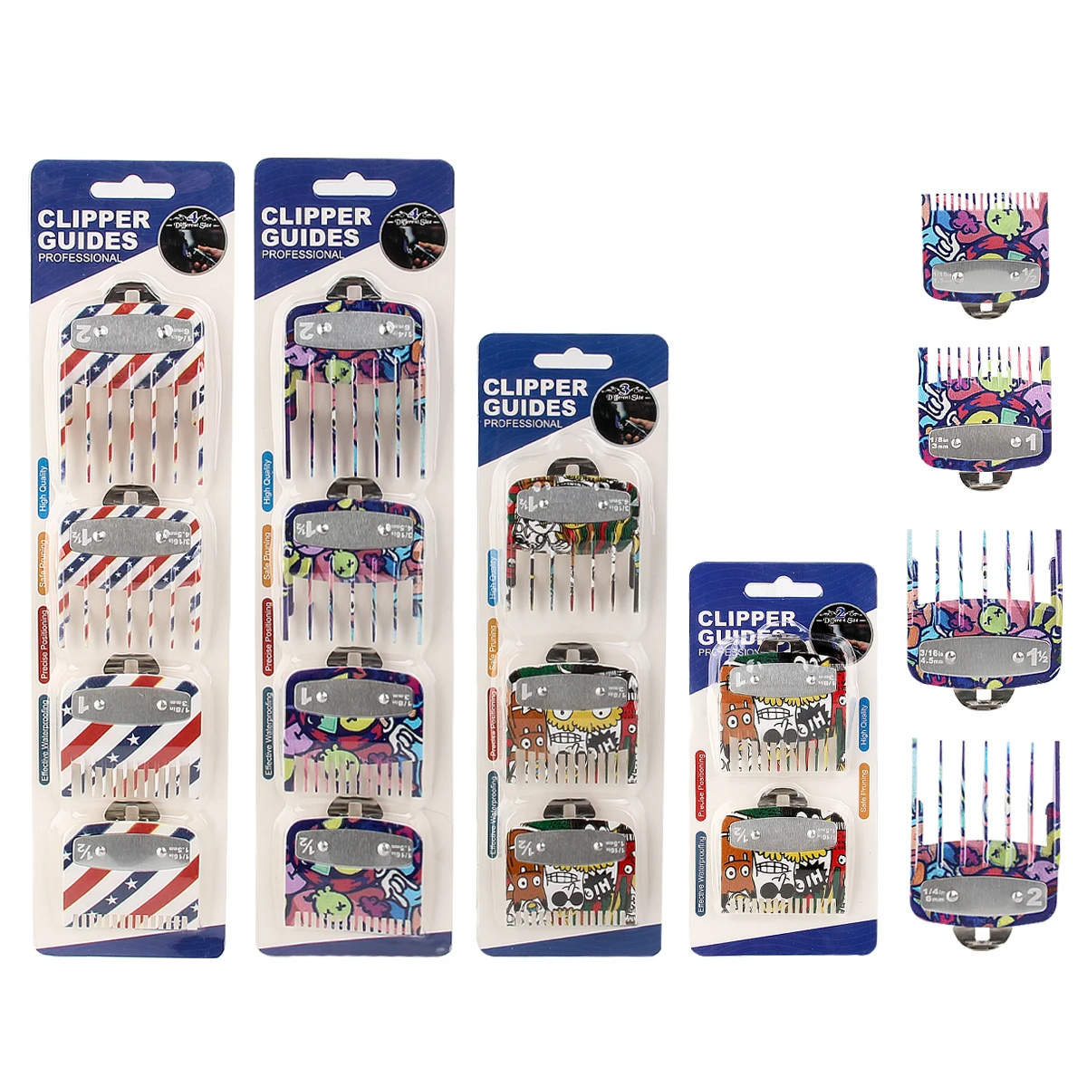 Barber professional styling limit comb men shaver head cutting hair UV guide clipper set Clipper Guard