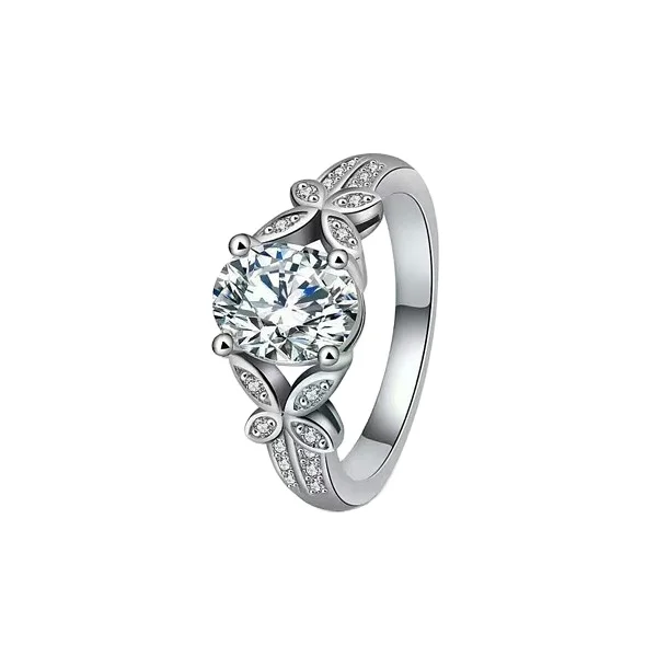 Napkin Silver Diamond Cz Wedding Rings Pictures and Prices