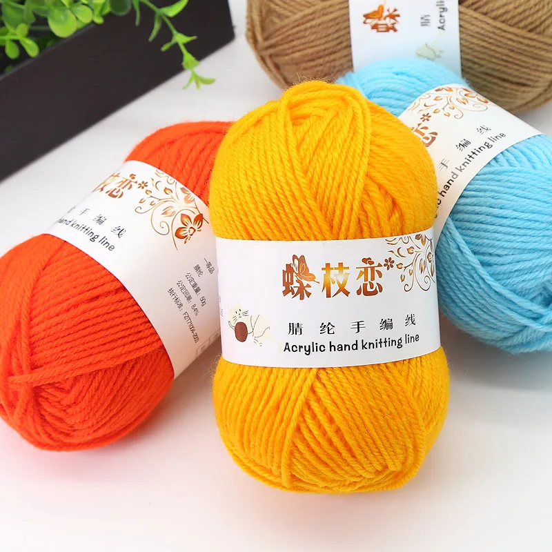 Assorted Colors Wool Yarn Acrylic 100% 4 Ply Acrylic Yarn 100 Acrylic Yarn/Soft Acrylic Yarn/Acrylic Knitting Yarn