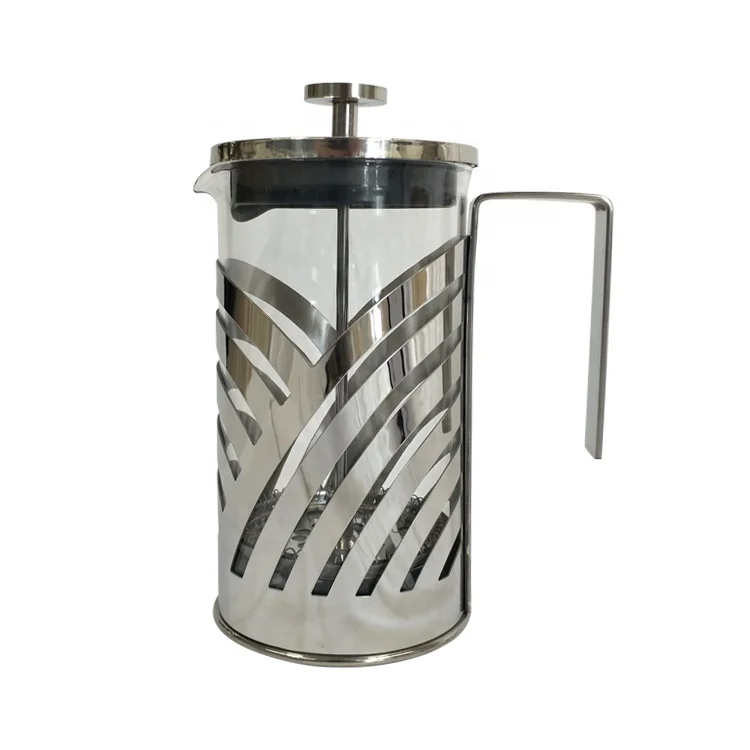 350ML French Press Stainless Steel Coffee Kettle Filter Press Coffee Strainer Milk Bubbler