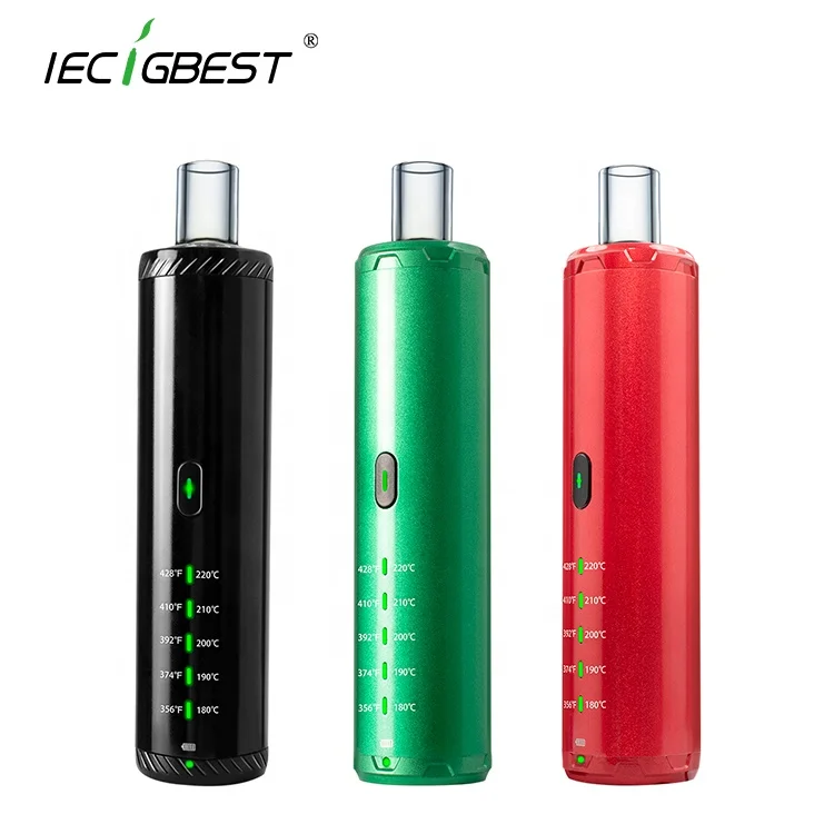 
IECIGBEST portable herbal vaporizer dry herb pen al-alloy Elite Mini weed accessories vaporizer kit 