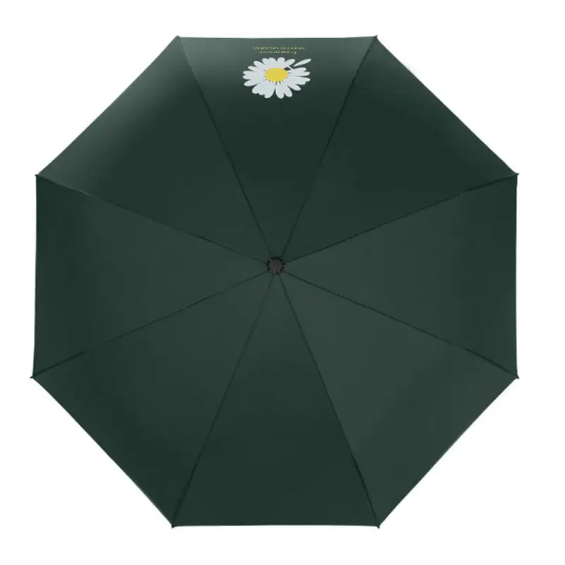 Sunscreen Anti-UV Sun Three-fold Portable Tiny Rain Manual Windproof Travel Compact Folding Umbrella