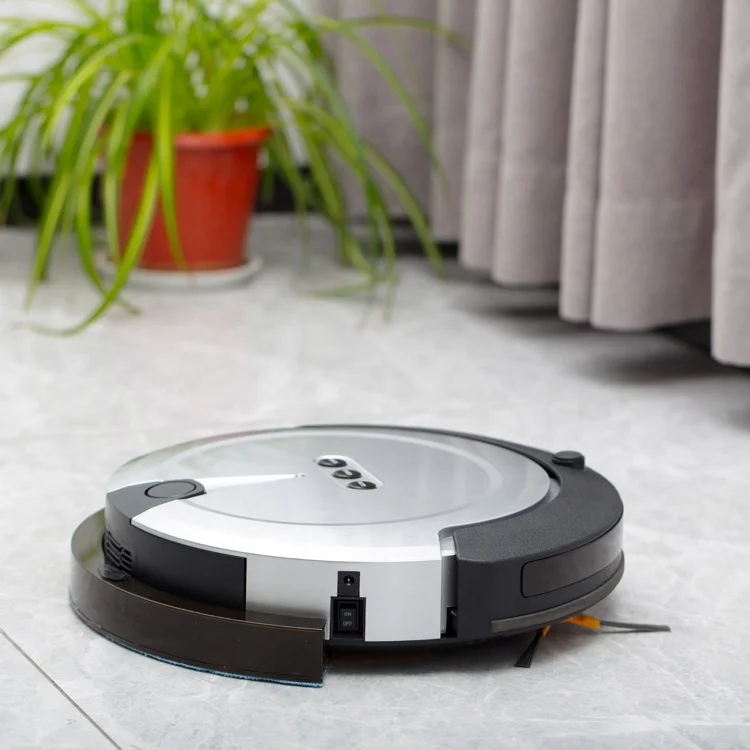 Create Daily Schedule Anti-Falling Cliff Detection Sensor Anti-collision Auto Recharging Voice Prompt Mopping Robot  Cleaner
