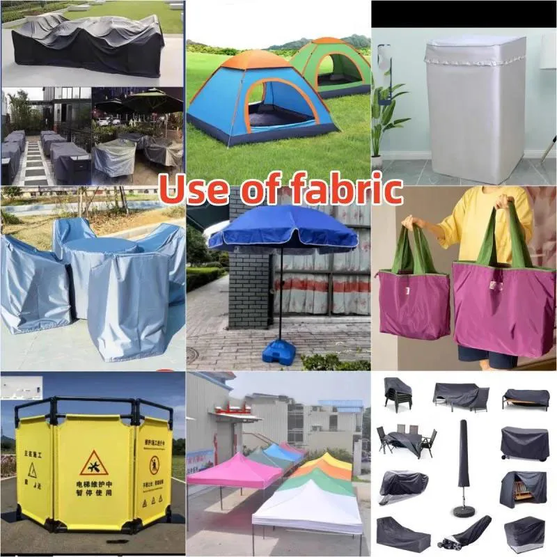 FREE SAMPLE Wholesale stored and folded Oxford cloth PU coating waterproof canopy tent fabric tote bag backpack fabric