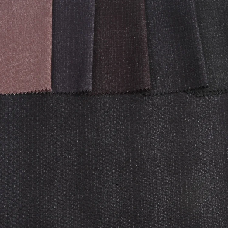 Необычный дизайн, недорогая рекламная черная формальная тканая текстильная ткань 57/58 t/r