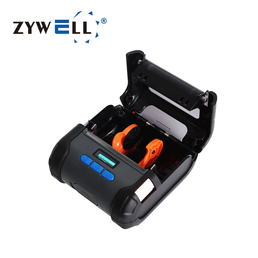 POS system mini label receipt printer impresora de etiquetas inkless barcode sticker printer