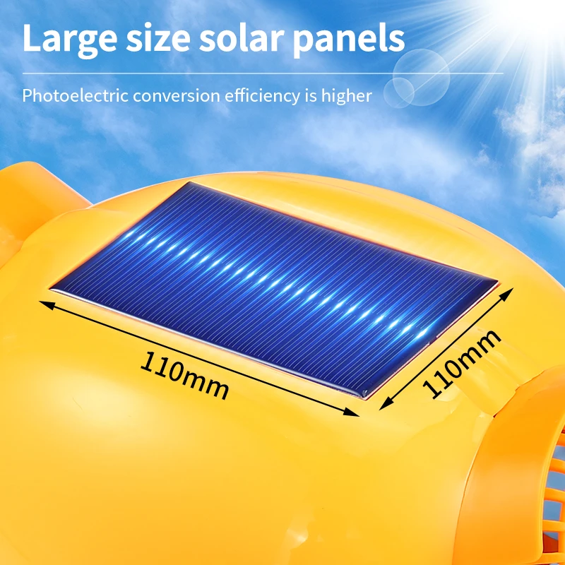 Battery Capacity 8000 Mah Summer Solar Fan Helmet Sun protection Cooling Lighting Helmet
