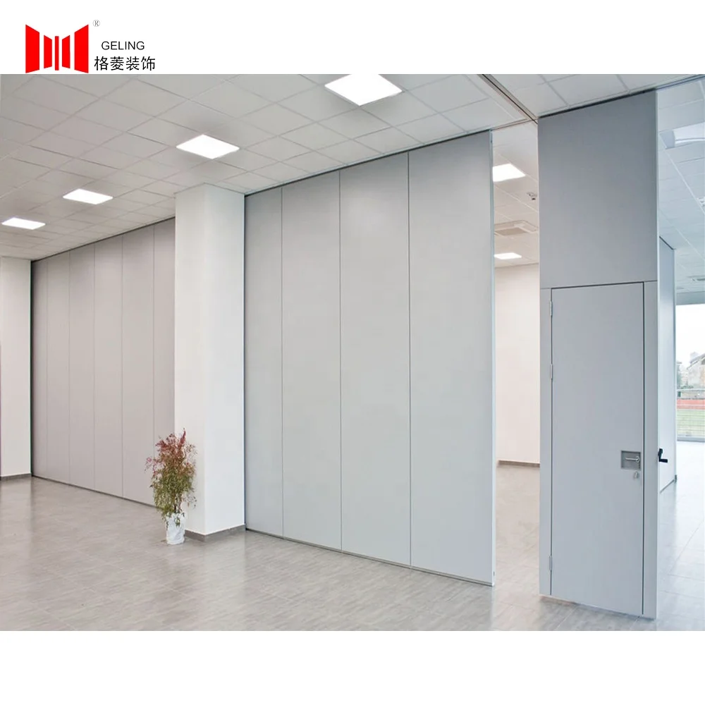 Customized acoustic sliding folding partition for conference room movable partition wall for meeting room