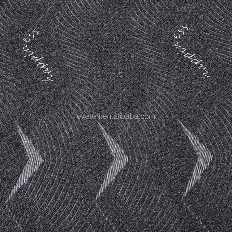 EVEREN Black 100% Polyester Jacquard Knitted Fabric for Mattress