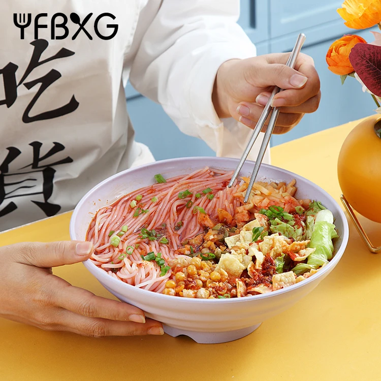 7.5 inch 8.3 inch 9 inch 9.8 inch wheat straw ramen bowl set Japanese custom noodle