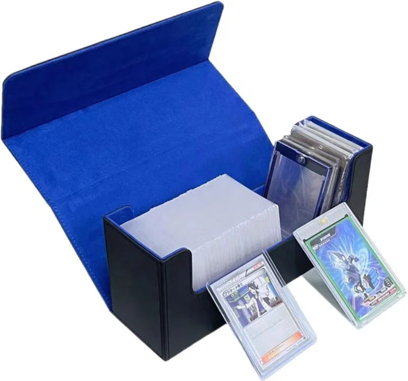 600 + аксессуары для настольных игр коллекционных карт YugiohPu черная кожаная коробка хранения коллекционная карточная игра