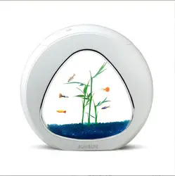 SUNSUN Aquarium Creative Gold Fish Tank With Filter System Mini Desktop Fish Tank Aquarium Decoration Fish Tank Aquarium