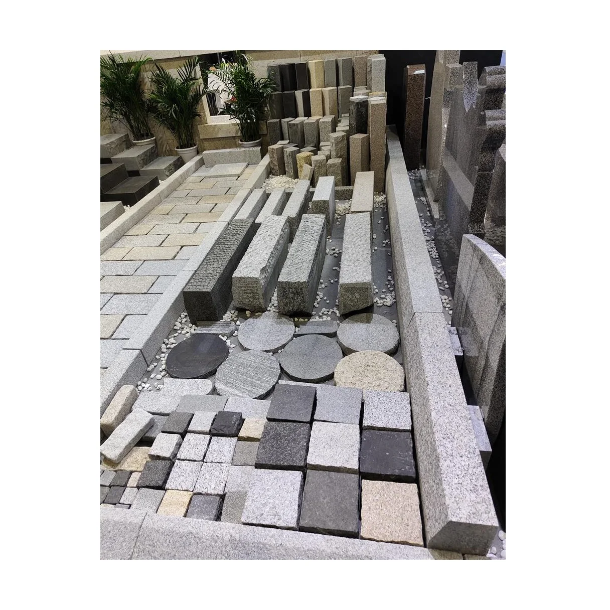 Cheap G603 White Grey Granite Outdoor Kerbstone Road Side Border Curb Stone