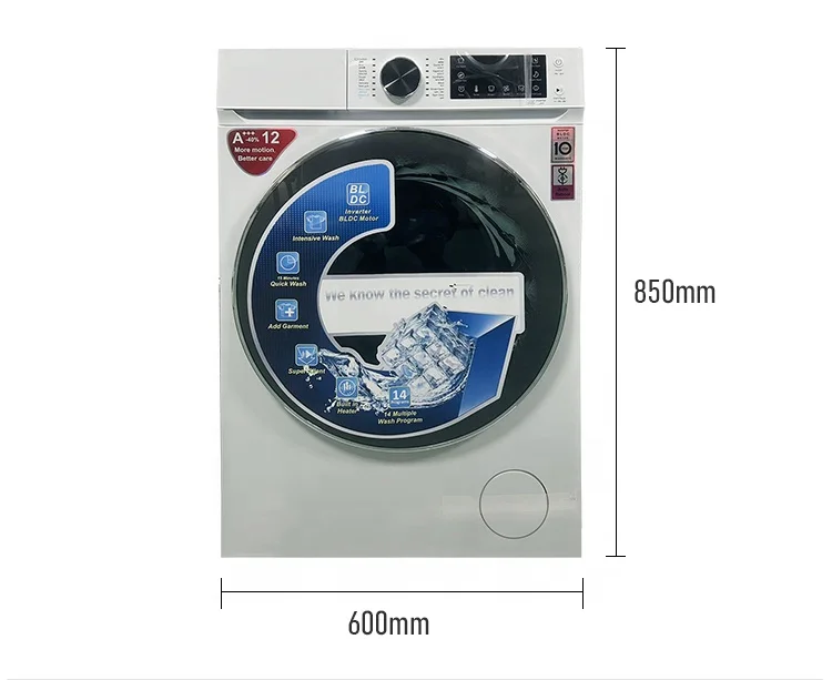 Commercial Front Loader Washing Machine Laundry Equipment 12Kg Fully Automatic Washing Machine