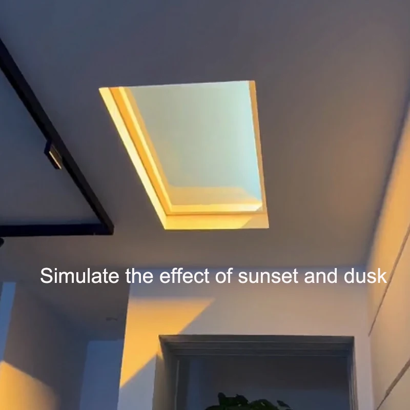Smart artificial clear sky lamp mimics dusk effect Intelligent setting sun clear sky lamp