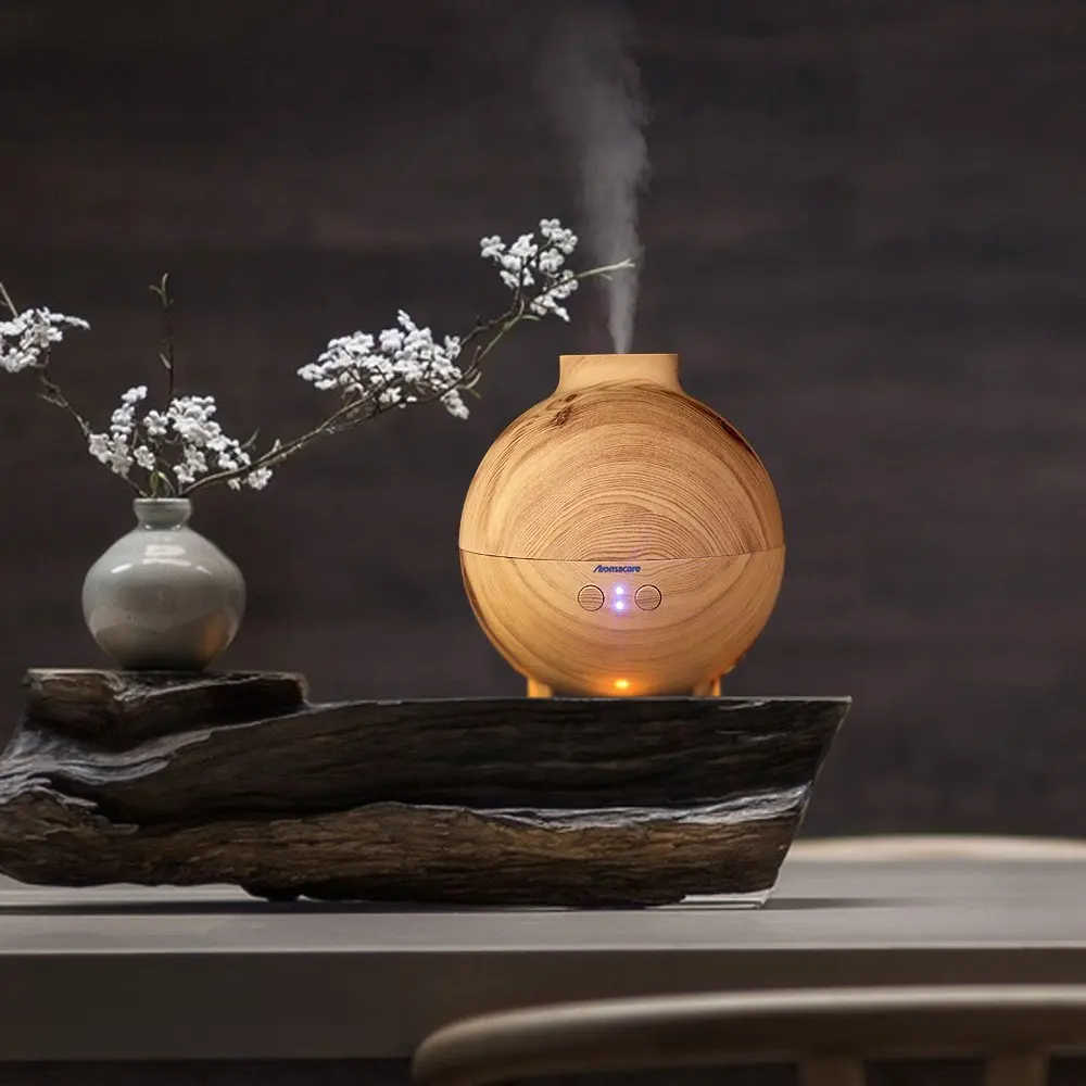 Aromacare ABS PP древесины увлажнитель воды масло распределитель зеленый дом