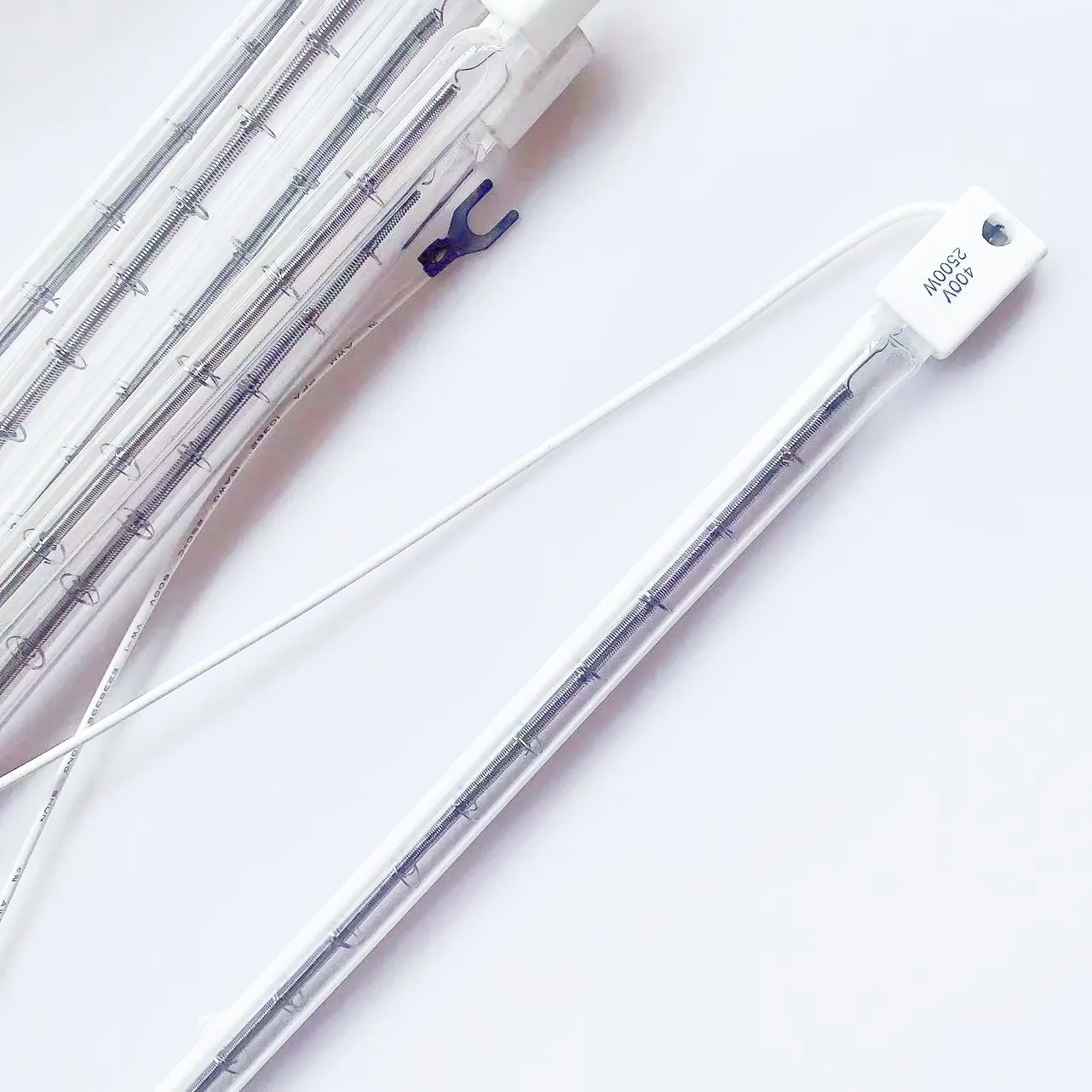 Manufacture wholesale sk15 400v 2500w half white halogen heat lamp for brooder reptile hatch