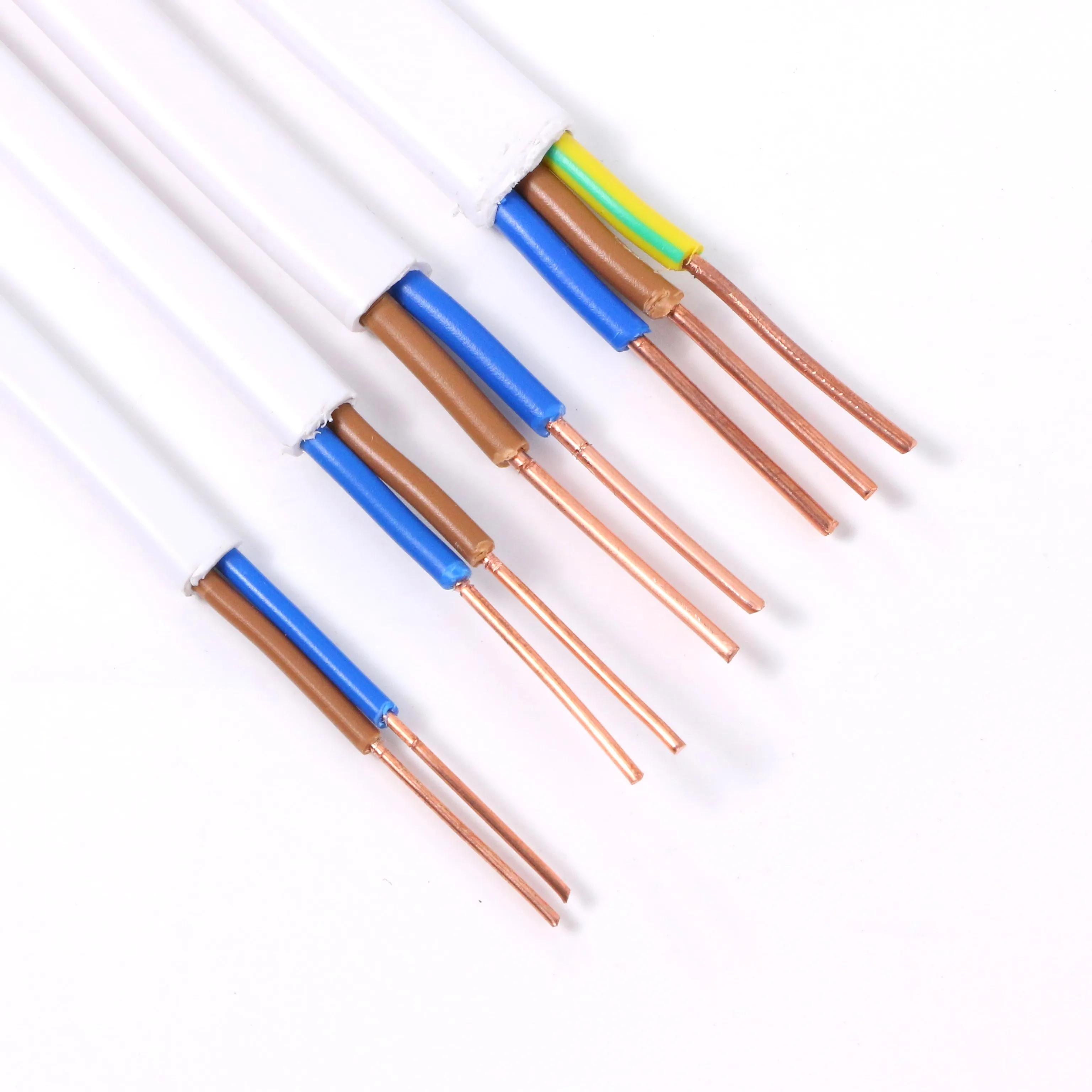 Bvvb 1.5mm 2.5mm 6mm pvc cable wire Flat Copper Cheap Price Pvc Insulation Cable 2.5mm electric cable house wire