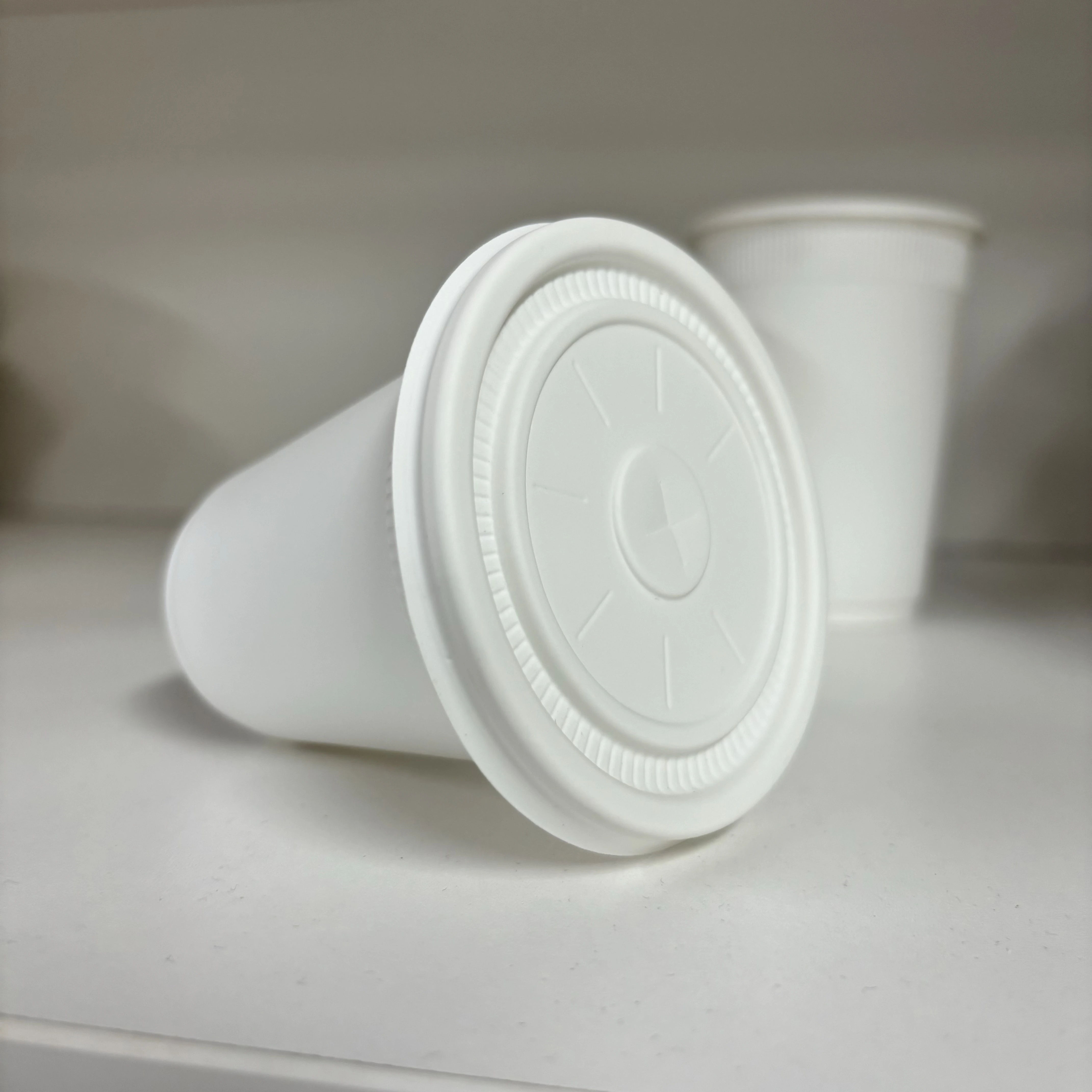 Wholesale Disposable Corn Starch Cup + Lid Customizable Biodegradable