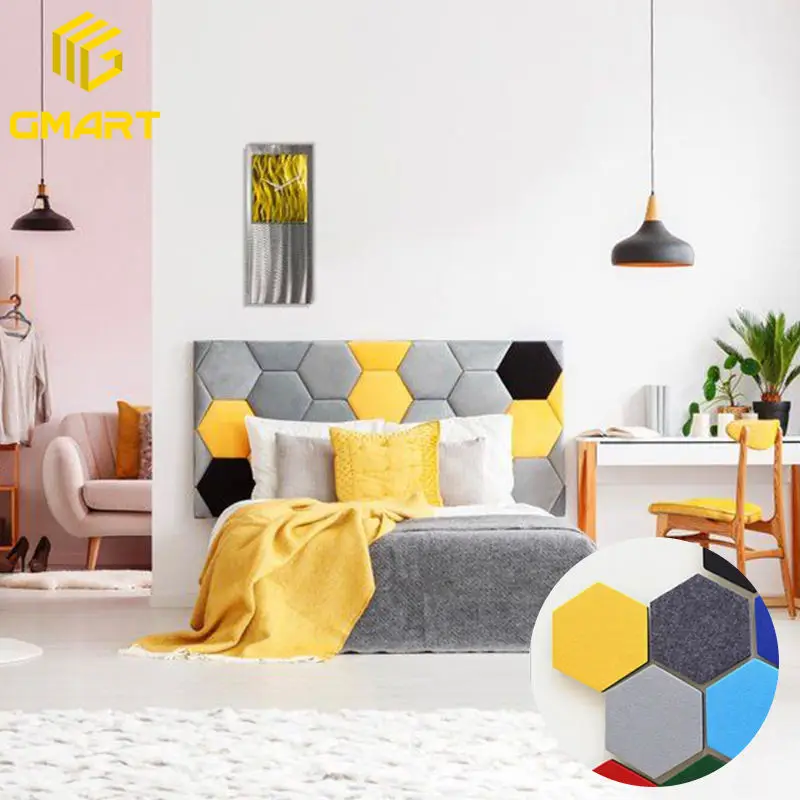 GoodSound Australia Market Polyester Felt Pet Hexagonal Soundproof Theatre Wall Anti Sound Acoustic Panels For Outdoor