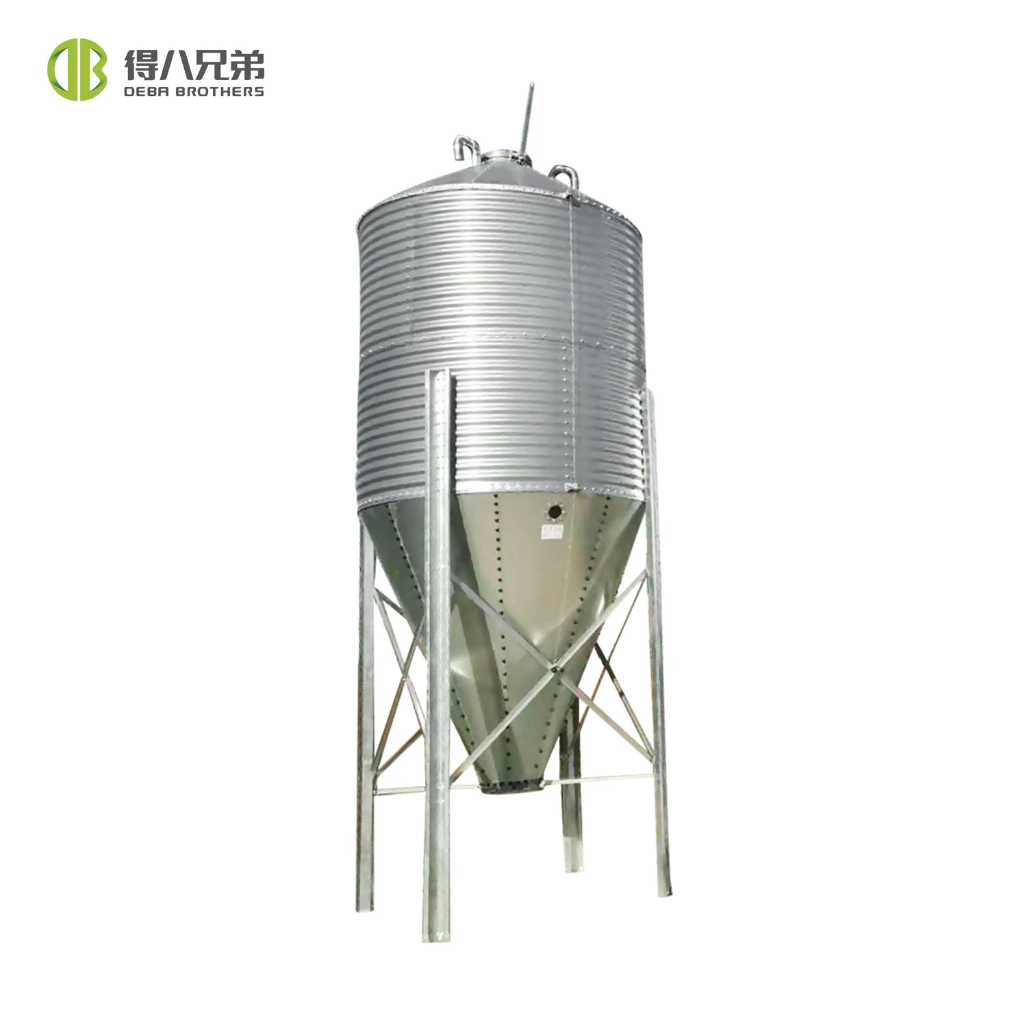 New Condition Hot Dip Galvanized Steel Silo Feed for Poultry Farming House for Piglet and Sow