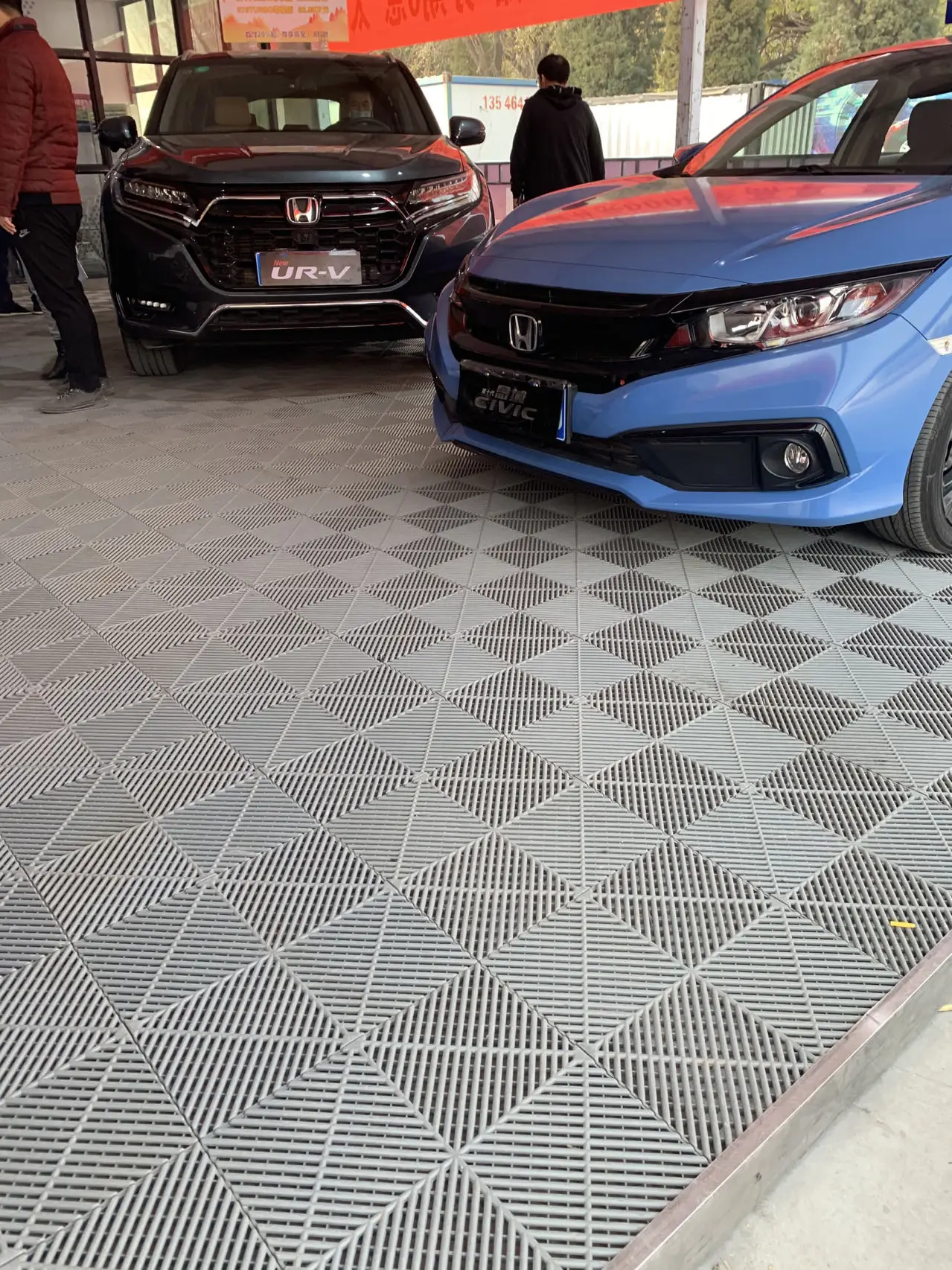 Car Garage Floor Tiles Hot Seller PP DIY Friendly High Duty Plastic X 400mm PVC Garage & Shed,indoor Simple Color