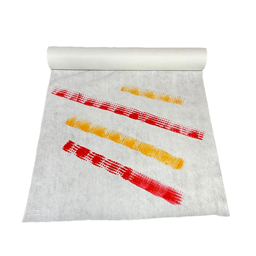 Factory prices white floor cover fleece 180gr 1*50m white sticky painter felt