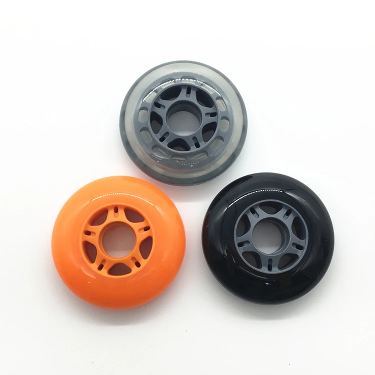 Factory sale OEM super durable pu inline skates wheels 80mm roller wheels for skates skating wheel