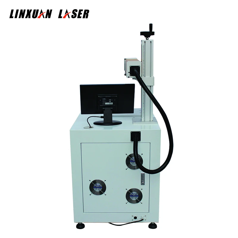 Wu Han 20W 30W 50W 70W 100W Fiber laser marking machine use Raycus Max laser hot sale