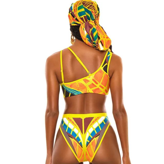 factory high quality waist trendy elastic girls sexy islamic colombian bikini adult unique two piece african swimwear swimsuit