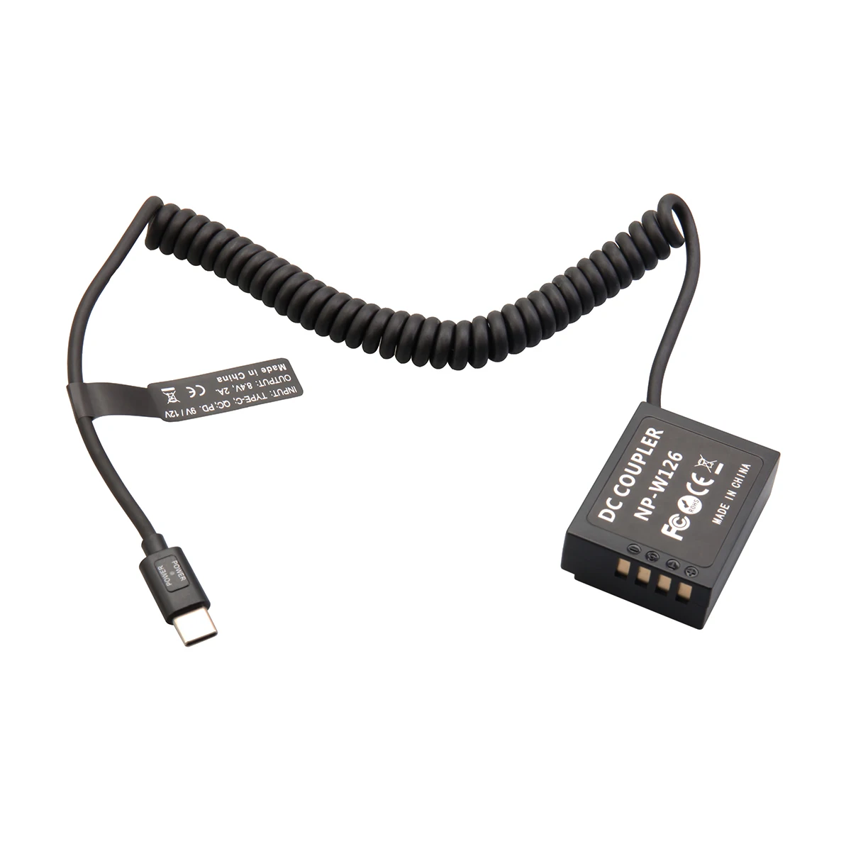 Type C to CP-W126 Dummy Battery NP-W126S DC Coupler for X-H1 X A1 A2 E1 E2 Pro1 T1 T10 T20 T30 FinePix HS30 HS33 X-T3