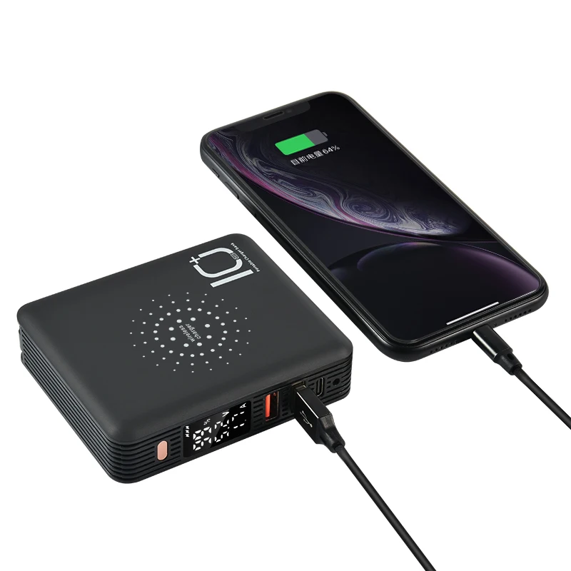 Универсальное зарядное устройство переменного тока для путешествий, беспроводной внешний аккумулятор 10000 мАч с вилкой EU UK AU